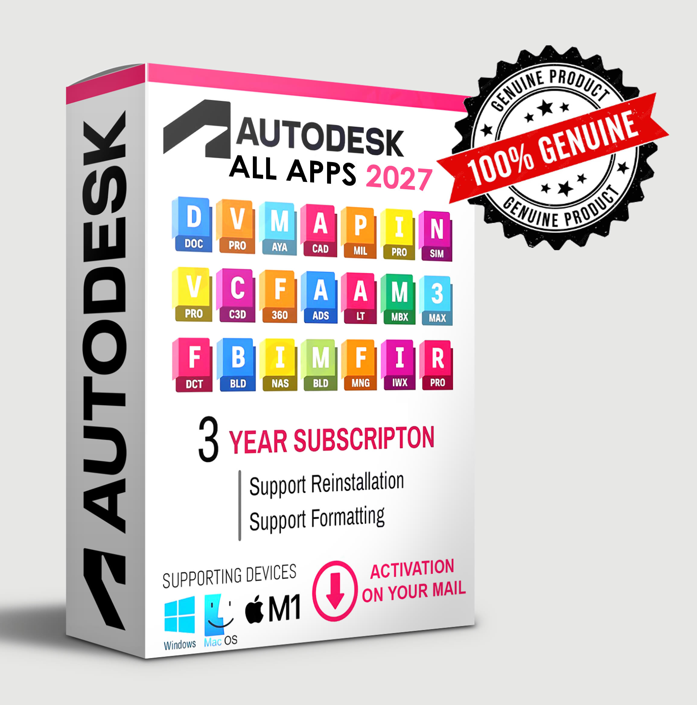 AutoDesk edu FULL VERSION Package Deal for Windows and macOS